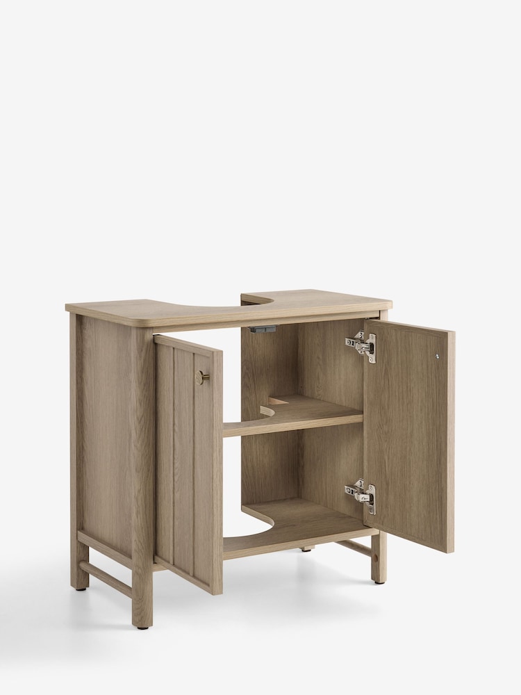 Mid Natural Delamere Under Sink Storage Cabinet - Image 3 of 3