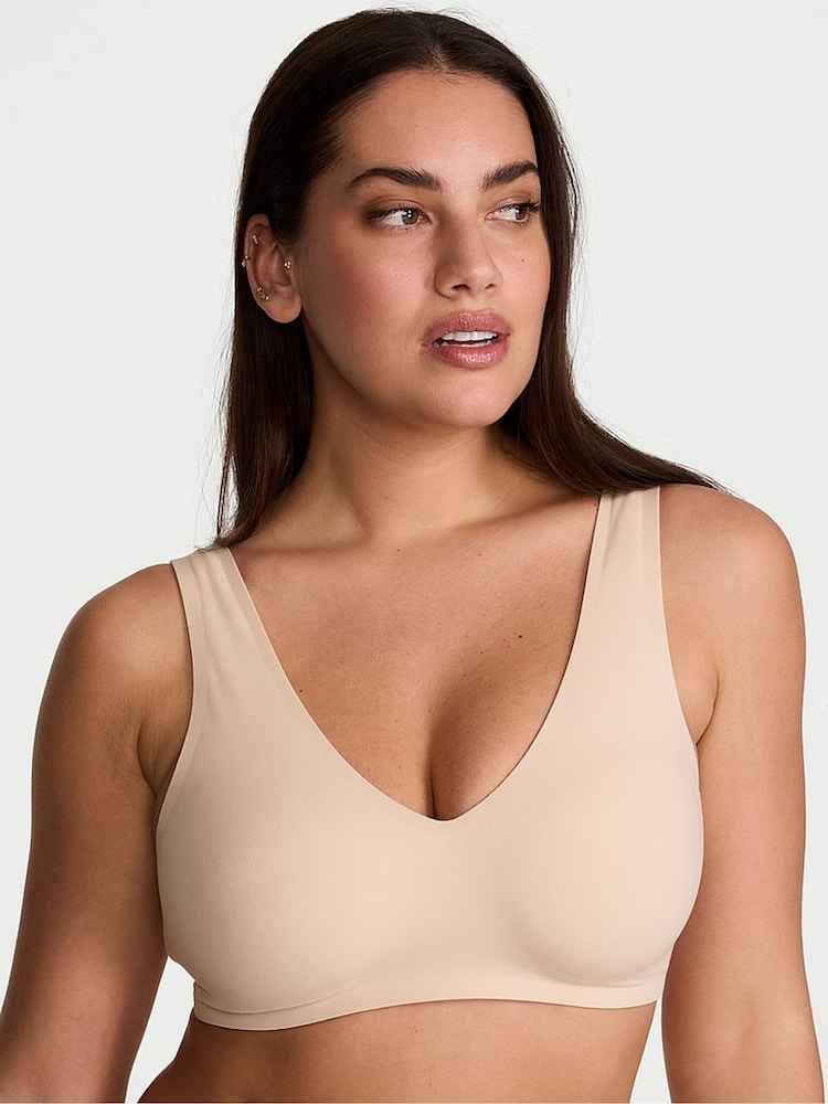 Victoria's Secret Marzipan Nude Non Wired Lightly Lined Slumber Bra - Image 1 of 2 Victoria's Secret Marzipan Nude Non Wired Lightly Lined Slumber Bra - Image 1 of 2