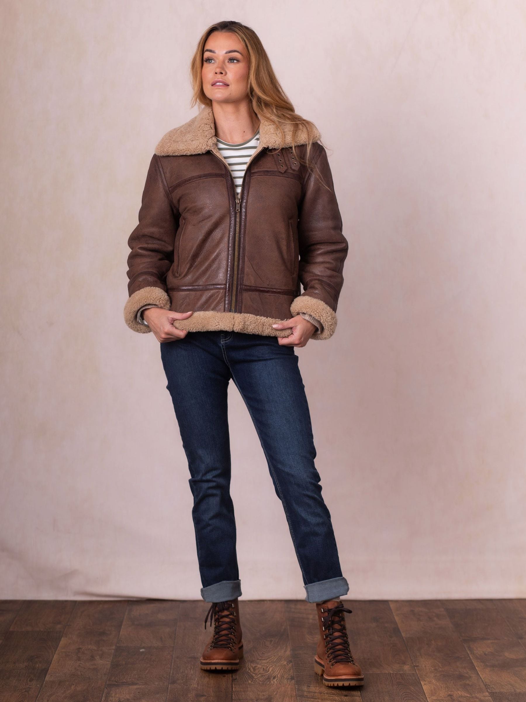 FAIRWEATHER　FlaptopPannier（Brown） Buy Lakeland Leather Brown Aviator Jacket from Next Indonesia