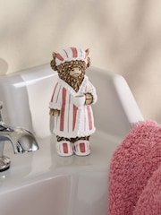 Pink Striped Hamish The Highland Cow Ornament - Image 1 of 6