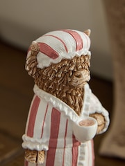 Pink Striped Hamish The Highland Cow Ornament - Image 2 of 6