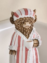 Pink Striped Hamish The Highland Cow Ornament - Image 3 of 6