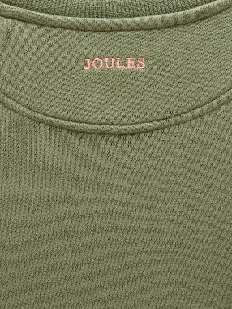 Verde cáqui - Moletom infantil Joules com gola redonda e slogan "Sundaze" - Imagem 5 de 5