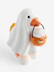 Adorno de pato disfrazado de fantasma de Halloween - Imagen 2 de 3