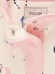 Joules Girls' Burnham Cream Horse Print Funnel Neck Sweatshirt - Image 6 of 6