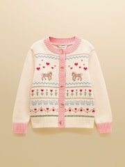 Cardigã de malha Pippa para meninas da Joules - Imagem 1 de 5