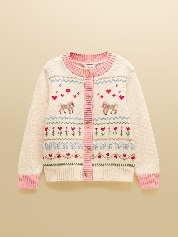 Cardigã de malha Pippa para meninas da Joules - Imagem 1 de 5