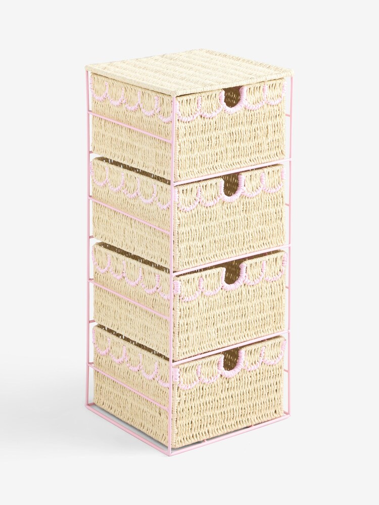 Natural Scallop Weave Drawers - Image 2 of 3