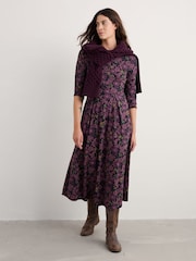 Seasalt Cornwall Purple Veronica Dress - Image 1 of 7