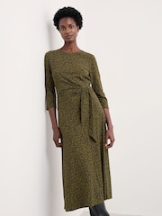 Seasalt Cornwall Green 3/4 Fettling Dress - Image 1 of 5