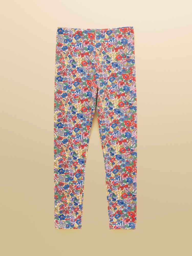 Cream Ditsy - Leggings de punto Deedee para niña de Joules - Imagen 1 de 3