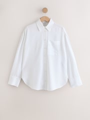 Blanc - N. Premium 100% TENCEL™ Lyocell Chemise à manches longues - Image 1 de 4