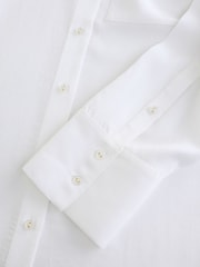 Blanc - N. Premium 100% TENCEL™ Lyocell Chemise à manches longues - Image 2 de 4