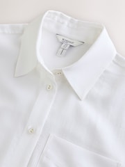 Blanc - N. Premium 100% TENCEL™ Lyocell Chemise à manches longues - Image 3 de 4