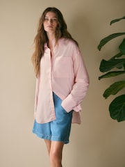 Rose clair - N. Premium 100% TENCEL™ Lyocell Chemise à manches longues - Image 1 de 7