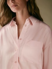 Rose clair - N. Premium 100% TENCEL™ Lyocell Chemise à manches longues - Image 4 de 7