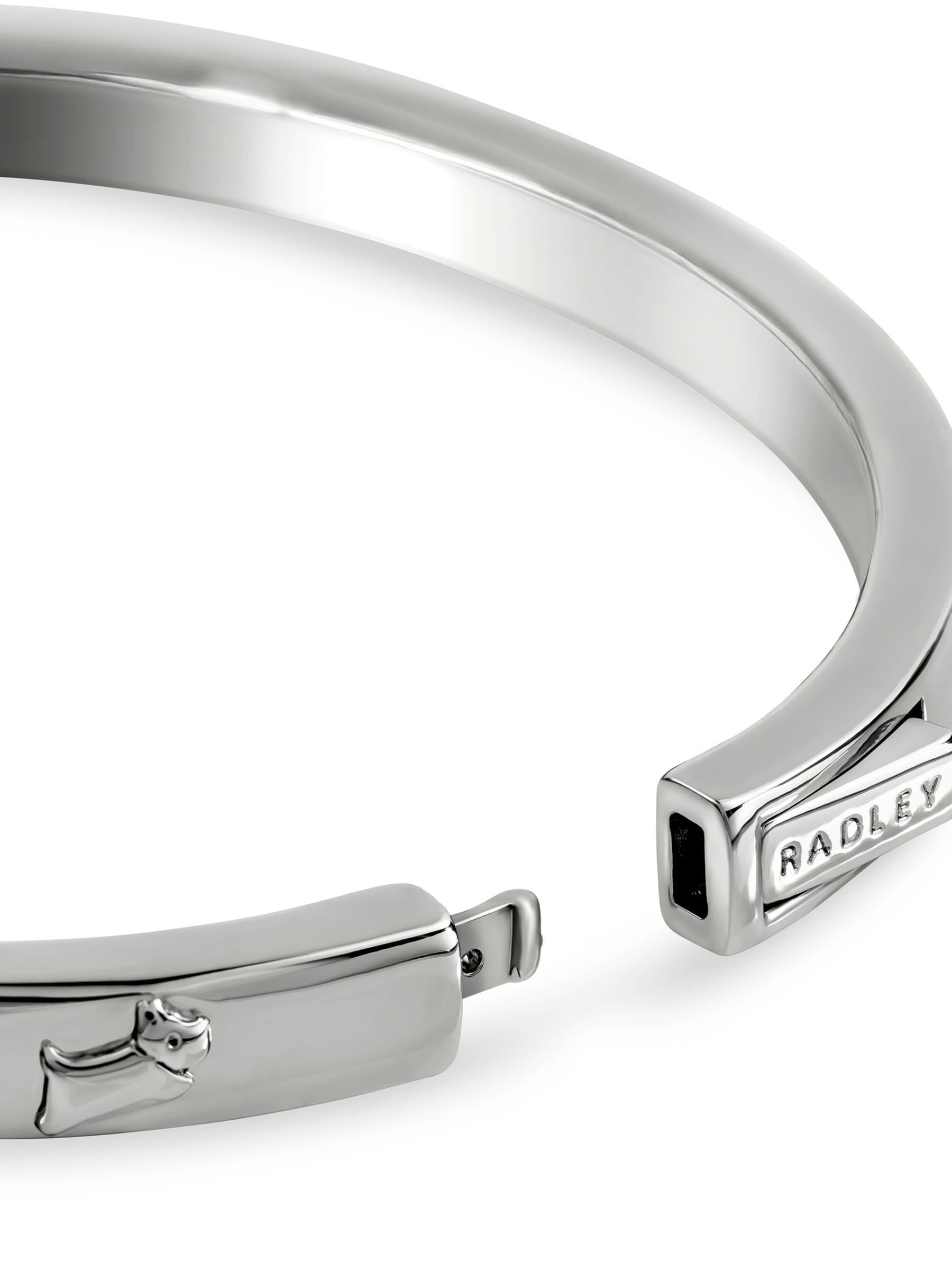 Buy Radley Silver Silver Plated Jumping Dog Bangle from the Next