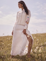 Love & Roses Denim Jacket - Imaginea 5 din 5