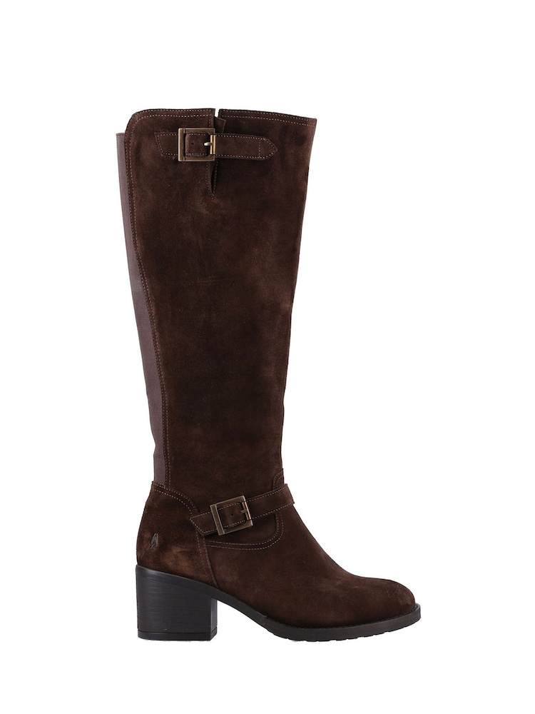 Hush Puppies Heidi Brown Boots - Image 1 of 4