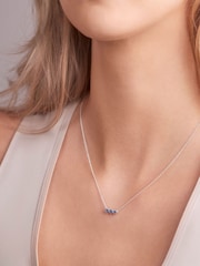 Radley Silver Sterling Silver Plated Triple Heart Charm Necklace - Image 3 of 3