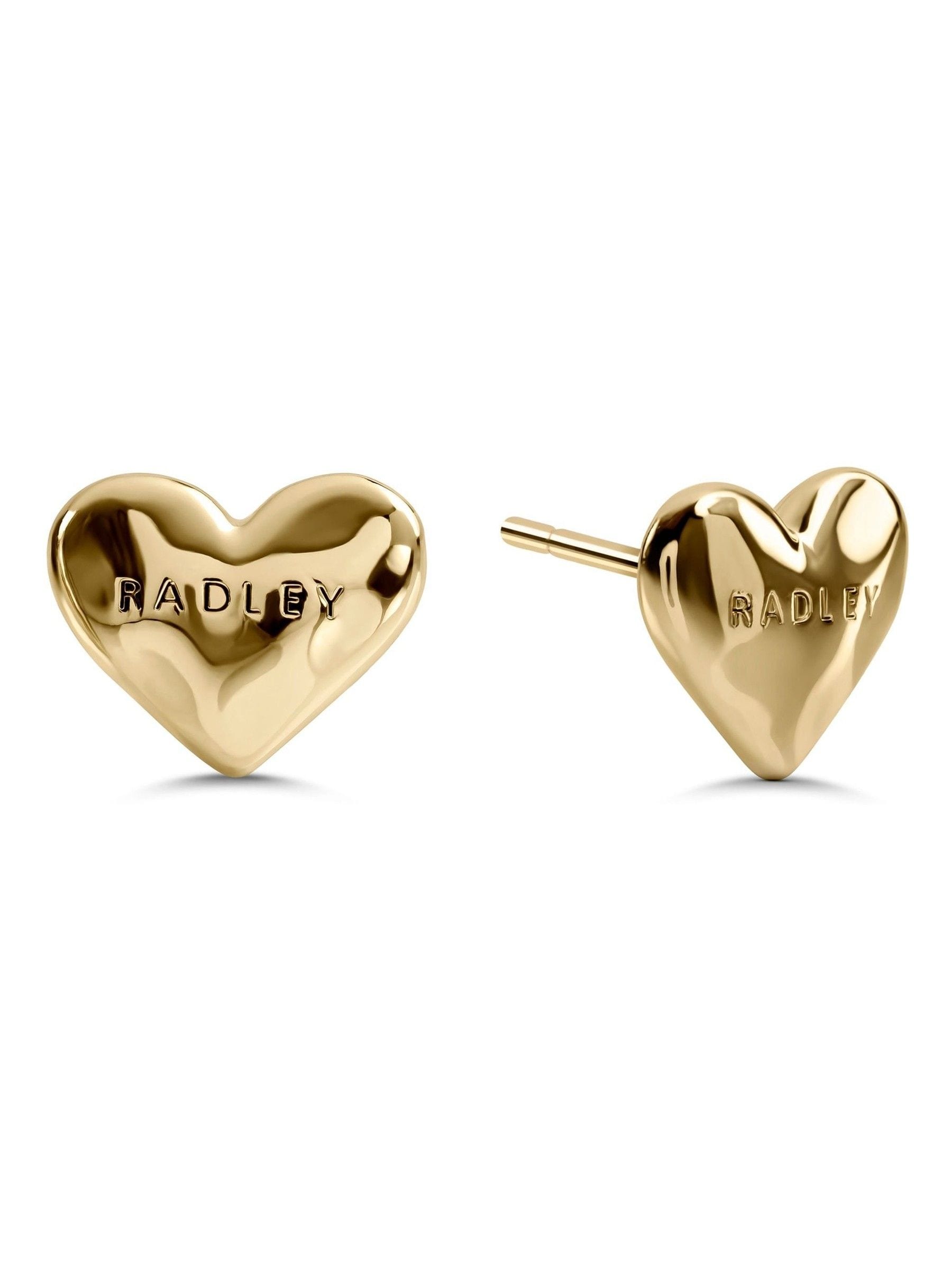 Next：日本 Radley 18ct ゴールドメッキ 鎚目 ハート ピアス from Next