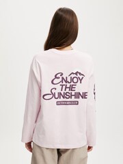Hellpink - Cotton On Long Sleeve Graphic Crew Top - Bild 2 von 4