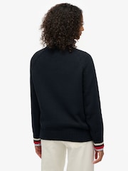 Superdry Blue Americana Crew Knit Jumper - Image 2 of 5