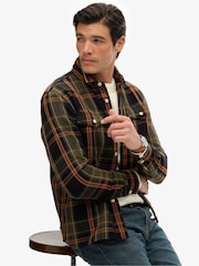 Superdry Green The Merchant Store - Heavy Checked Shirt - Image 4 of 7