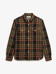 Superdry Green The Merchant Store - Heavy Checked Shirt - Image 6 of 7