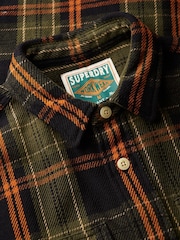 Superdry Green The Merchant Store - Heavy Checked Shirt - Image 7 of 7