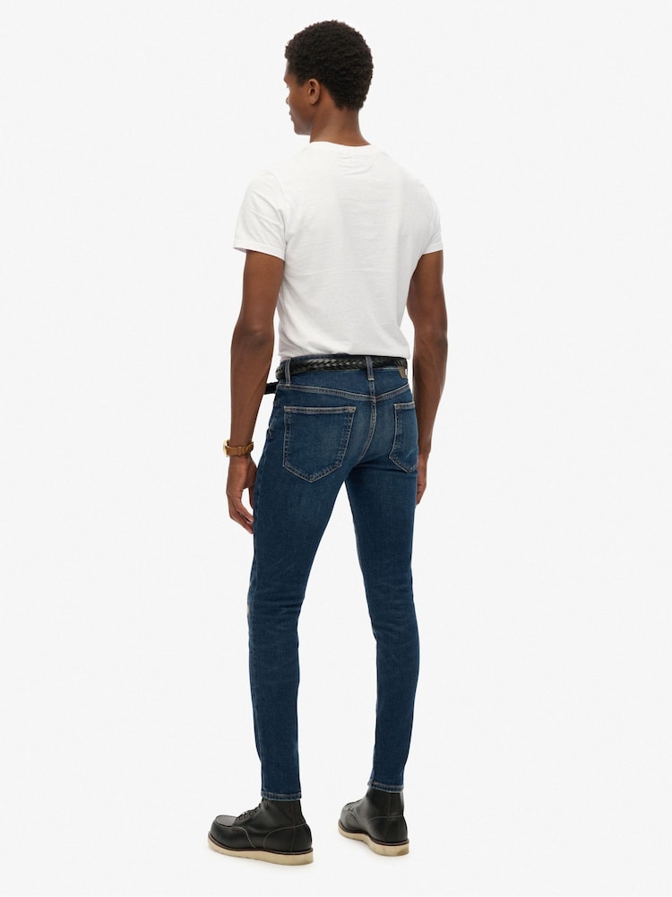 Superdry Blue Vintage Skinny Jeans - Image 2 of 8