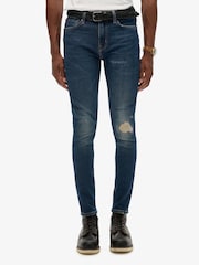 Superdry Blue Vintage Skinny Jeans - Image 5 of 8