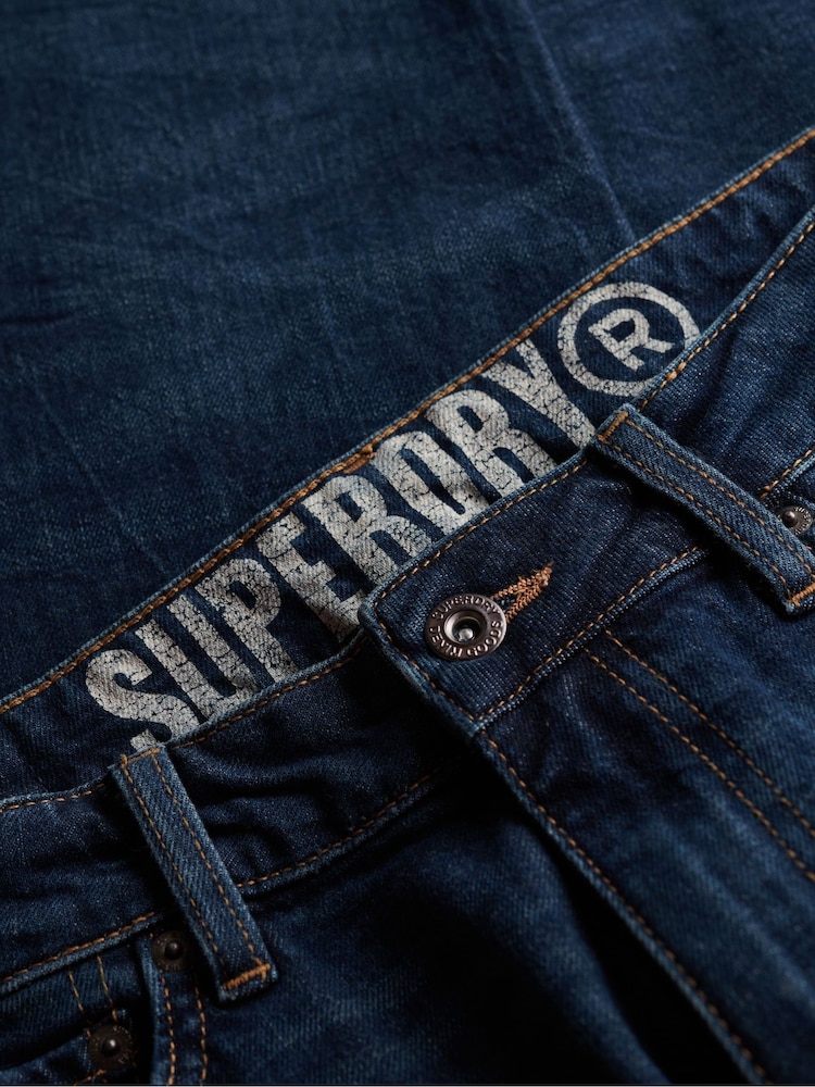 Superdry Blue Vintage Skinny Jeans - Image 8 of 8