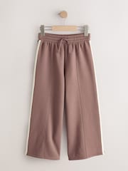 Chocolate Brown Side Stripe Wide Leg Jogger (3-16yrs) - Image 5 of 8