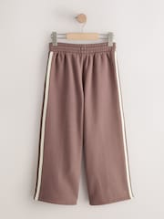 Chocolate Brown Side Stripe Wide Leg Jogger (3-16yrs) - Image 6 of 8