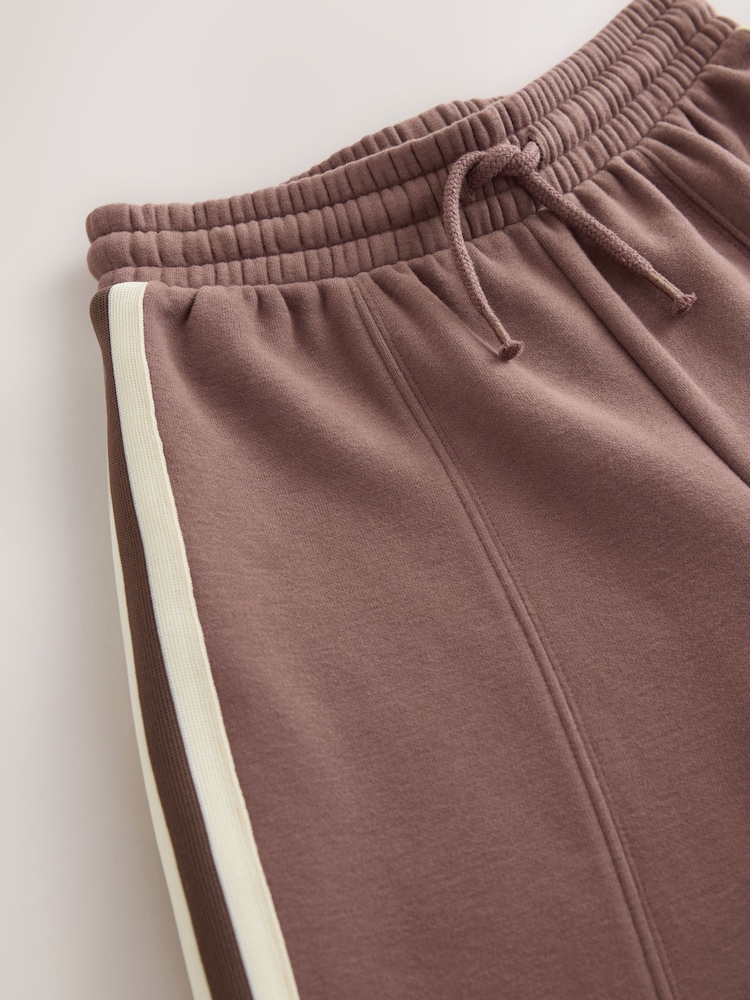 Chocolate Brown Side Stripe Wide Leg Jogger (3-16yrs) - Image 8 of 8 Chocolate Brown Side Stripe Wide Leg Jogger (3-16yrs) - Image 8 of 8