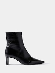 Mint Velvet Black Macy Mid Heel Ankle Boots - Image 3 of 7
