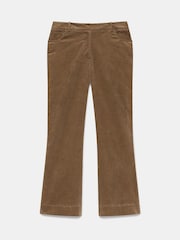 Mint Velvet Brown Corduroy Flared Trousers - Image 7 of 8