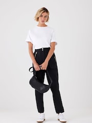 Mint Velvet Black Tapered Trousers - Image 2 of 7