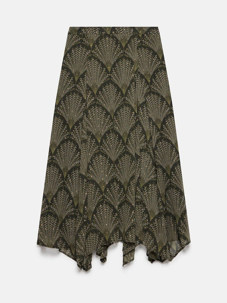 Mint Velvet Green Floral Print Skirt - Image 8 of 8