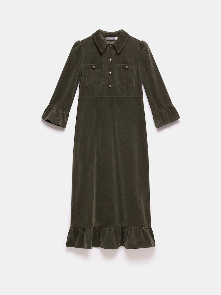 Buy Mint Velvet Green Corduroy Midi Dress from the Next UK online shop