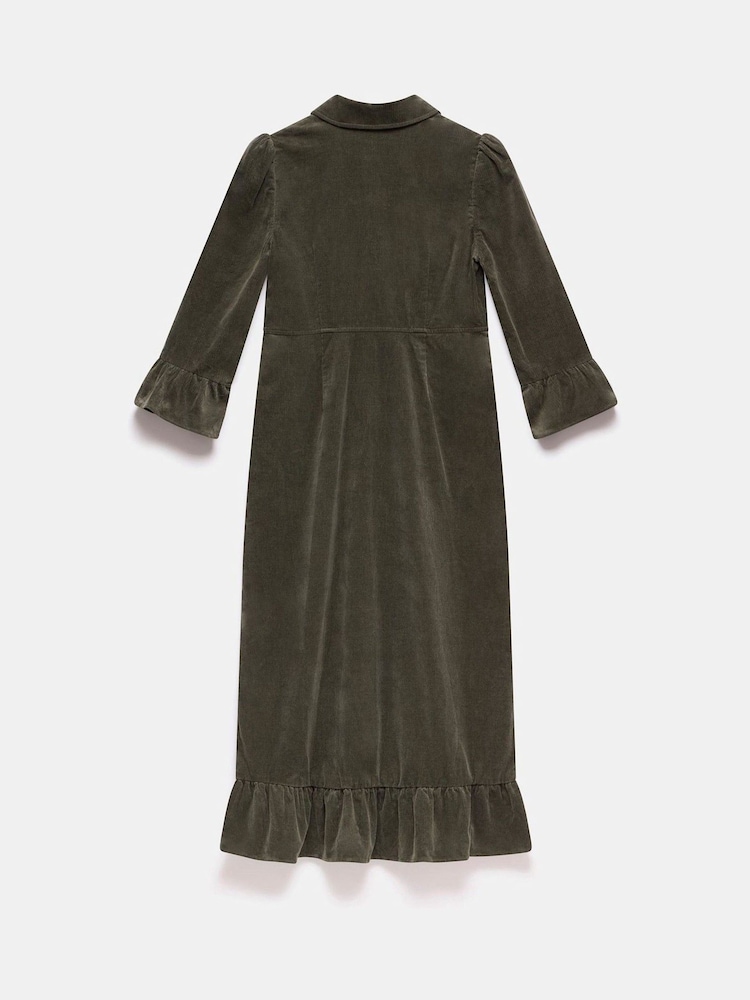 Mint Velvet Green Corduroy Midi Dress - Image 8 of 8 Mint Velvet Green Corduroy Midi Dress - Image 8 of 8