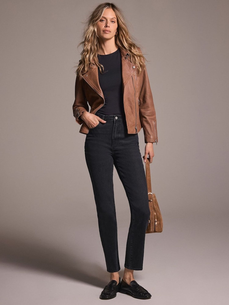 Mint Velvet Black Washed Slim Jeans - Image 1 of 9