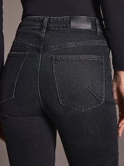 Mint Velvet Black Washed Slim Jeans - Image 4 of 9