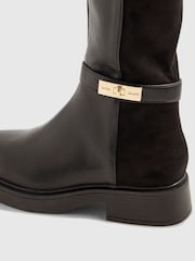 River Island Black High Leg Flat Riding Boots - Image 5 of 5
