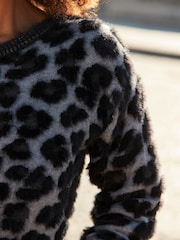 Sosandar Animal Print Off The Shoulder Jumper - Imagem 3 de 5