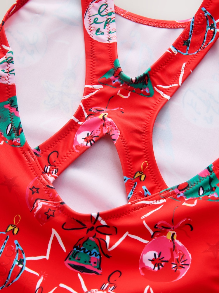 Red Christmas Swimsuit (3-8yrs) - Image 4 of 4