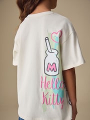 Ecru Hello Kitty Oversized License Graphic Print T-Shirt (3-16yrs) - Image 5 of 9