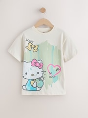 Ecru Hello Kitty Oversized License Graphic Print T-Shirt (3-16yrs) - Image 6 of 9