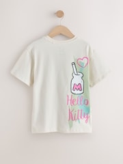 Ecru Hello Kitty Oversized License Graphic Print T-Shirt (3-16yrs) - Image 7 of 9